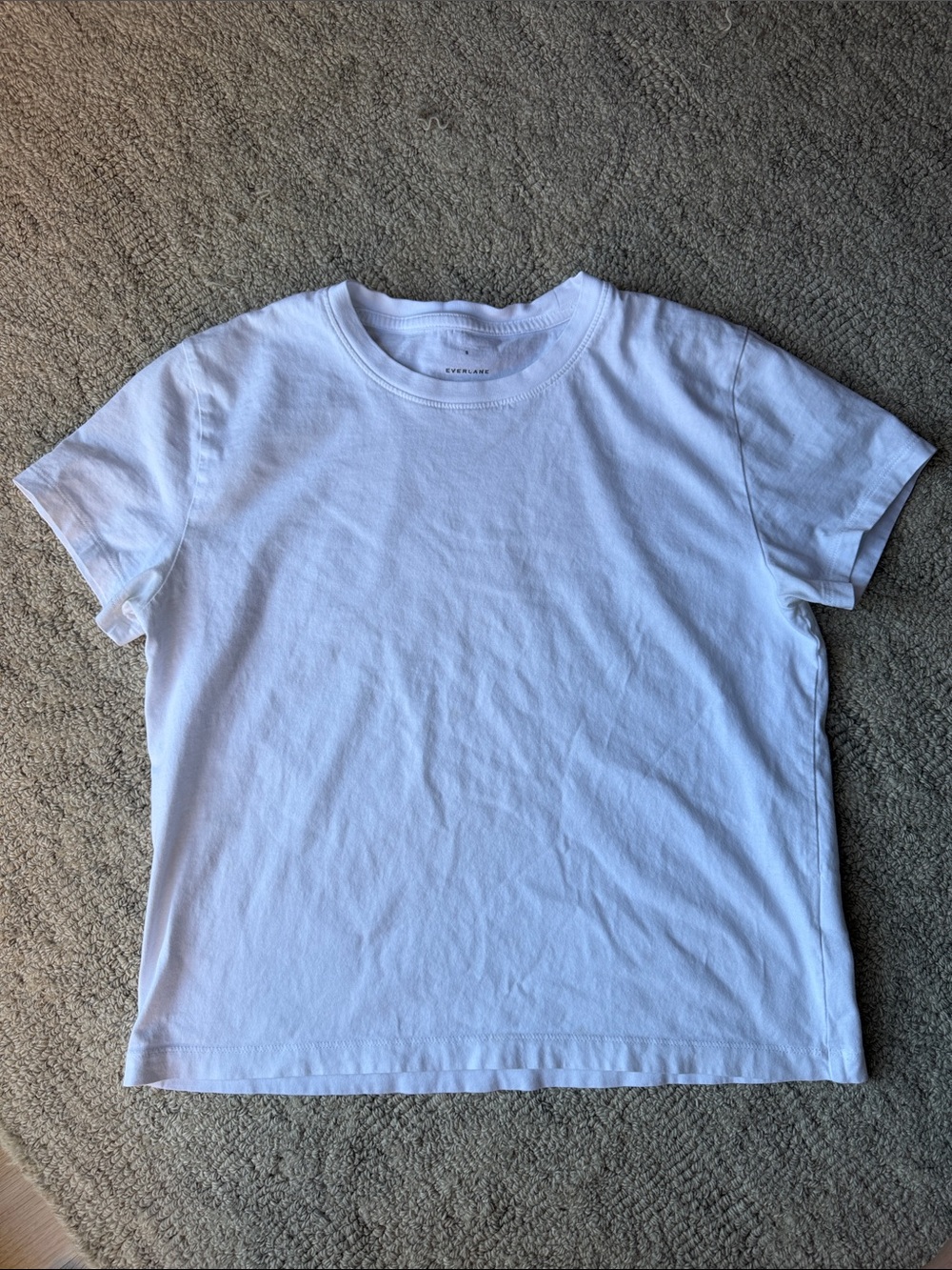 Everlane Organic Cotton Box-Cut Tee - White - Picture 3 of 7